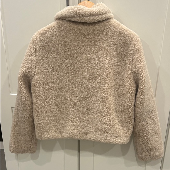 Zara Cream Teddy Jacket for Women - Picture 6 of 6